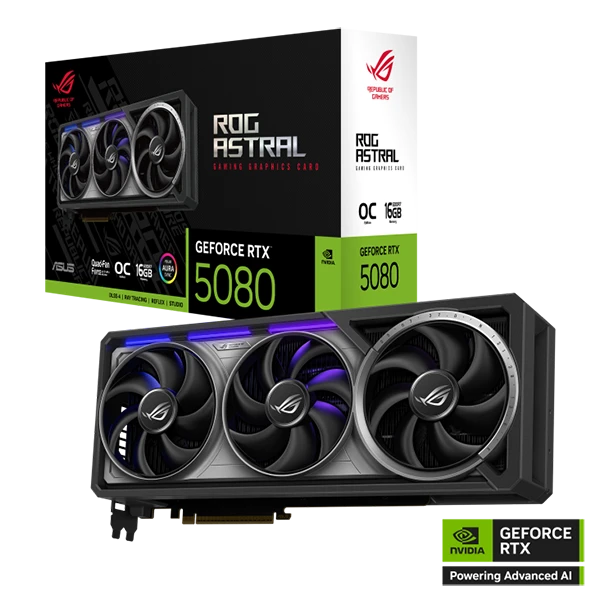 ASUS ROG Astral GeForce RTX 5080 16GB GDDR7 OC Edition - product card image