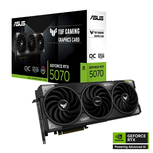 Asus TUF Gaming GeForce RTX 5070 12GB GDDR7 OC - product card image
