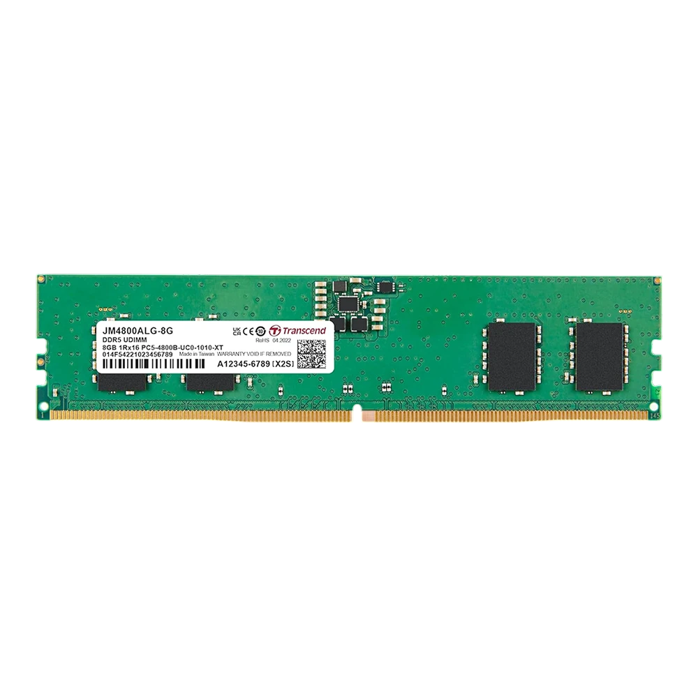 TRANSCEND 8GB DDR5 4800MHZ - DESKTOP RAM - product card image