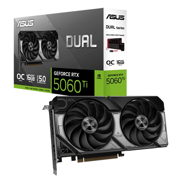 ASUS Dual GeForce RTX 5060 Ti 16GB GDDR7 - product card image