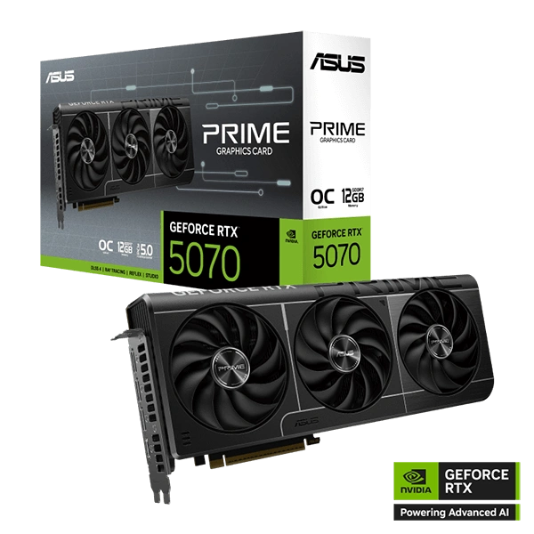 Asus PRIME GeForce RTX 5070 12GB GDDR7 OC - product card image