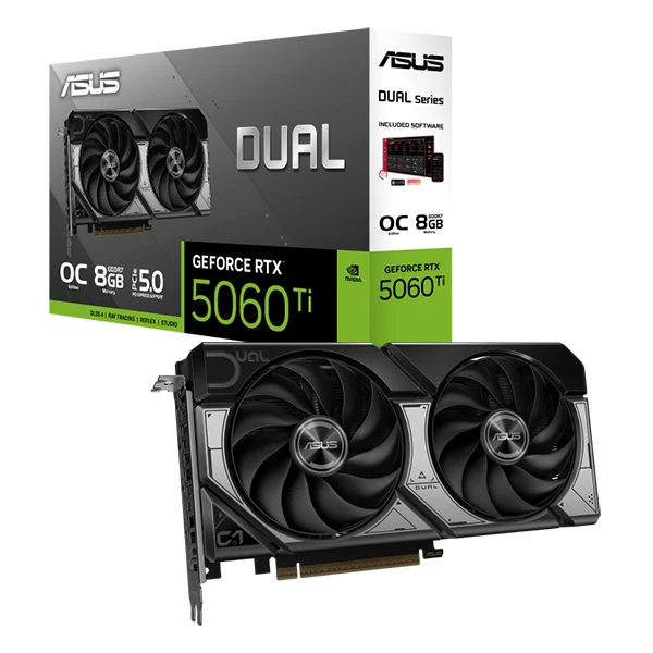 ASUS Dual GeForce RTX 5060 Ti 8GB GDDR7 OC - product card image
